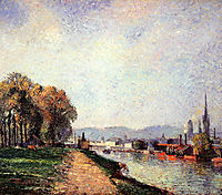 View of Rouen, 1883, pissarro