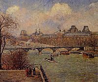 View of the Seine from the Raised Terrace of the Pont Neuf, 1901, pissarro