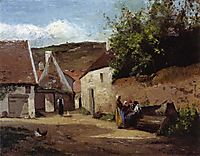 Village Corner, 1863, pissarro