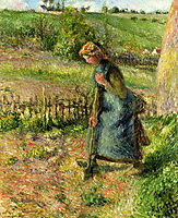 Woman Digging, 1883, pissarro