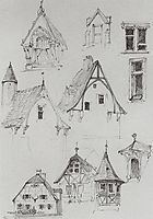 Architectural sketches. From travelling in Germany., 1872, polenov