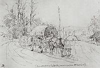 The cart with the wounded, 1876, polenov