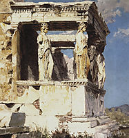 Erechtheion. The portico of caryatids., 1882, polenov