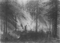 Fire in dry Cobra, 1870, polenov