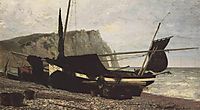 Fishing Boat. Etretat. Normandy., 1874, polenov