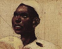 The head of nubian man, 1881, polenov