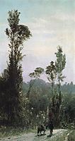 Italian landscape with a peasant, 1874, polenov