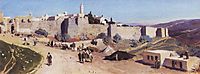 Jerusalem from the west. Jaffa Gate and the Citadel., 1882, polenov