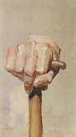 Right hand, keeping the staff, c.1885, polenov