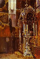 The Shrine of the Metropolitan Iona in the Uspensky Cathedral, 1877, polenov