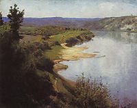 View of Oka from the western riverbank, polenov