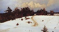 Winter landscape. Behovo., 1897, polenov