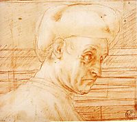 Study of a Man Wearing a Hat, c.1519, pontormo