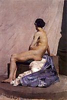 Model painting, 1880, pousao