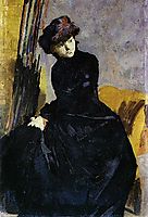 Senhora vestida de negro, 1882, pousao