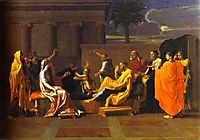 Baby Moses Trampling on the Pharaoh-s Crown, 1645, poussin