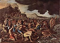 The crossing of the Red Sea, 1637, poussin