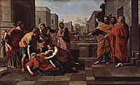 The Death of Sapphira, 1652, poussin