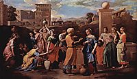 Eliezer and Rebecca at the Well, 1648, poussin