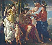 The Poet-s Inspiration, poussin
