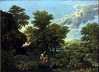 The Spring. Adam and Eve in Paradise, 1660-1664, poussin