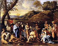 St. John Baptising the People, c.1636, poussin