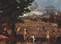 Summer. Ruth and Boaz, 1660-1664, poussin