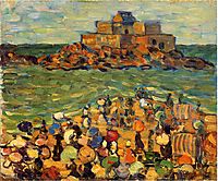 Chateaubriand s Tomb, St Malo (also known as St. Malo Chateaubriand s Tomb), c.1907, prendergast