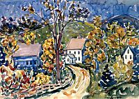 Country Road, New Hampshire, c.1913, prendergast