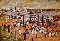The East River, c.1901, prendergast