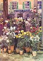 Italian flower market, prendergast