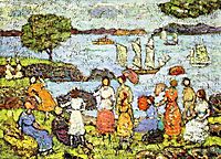 Late Afternoon, New England, c.1918, prendergast
