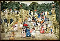 The Mall, Central Park (also known as Steps, Central Park or The Terrace Bridge, Central Park), 1901, prendergast