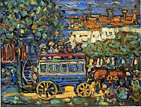 Paris Omnibus, c.1907, prendergast
