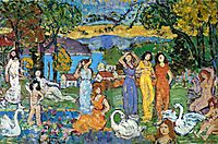 The Picnic, c.1915, prendergast