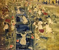 The Race, c.1897, prendergast