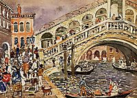 Rialto Bridge (also known as The Rialto Bridge, Venice), c.1912, prendergast