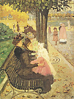 The Tuileries Gardens, Paris, 1895, prendergast