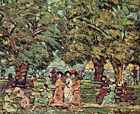 Under the Trees, c.1910, prendergast
