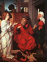 Abraham, Sara and an Angel, c.1520, provoost