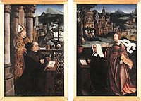 Donor with St. Nicholas and his Wife with St. Godelina, provoost