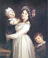 Family portrait of Madame Anthony and her children, 1785, prudhon