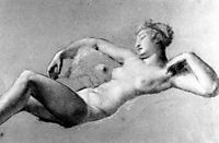 Female Nude Reclining, c.1800, prudhon