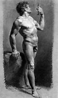 Male Nude Turning, c.1800, prudhon