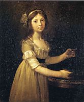 Marguerite-Marie Lagnier, ten years old , 1796, prudhon