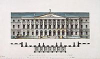 Design for the Smolny Institute in St Petersburg (façade), c.1806, quarenghi
