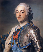 Portrait of King Louis XV , 1748, quentindelatour