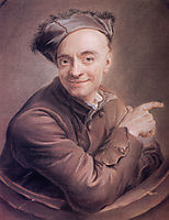 Self-Portrait with the bull-s-eye, quentindelatour
