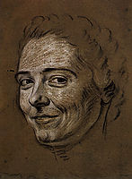 Study for portrait of Mademoiselle Dangeville, quentindelatour