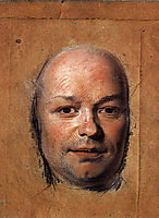 Study for portrait of unknown man, quentindelatour